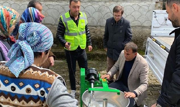 Hamur yoğurma makinesi desteği yüz güldürüyor