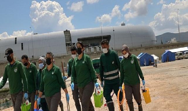 Cif 55 Çadır Kentte Yaşam Alanlarının Temizliği İçin Çalışıyor