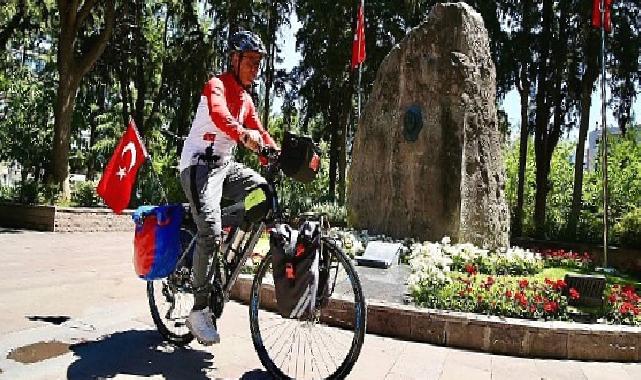Cumhuriyet’in 100. yılı anısına Sivas’tan Karşıyaka’ya pedalladı