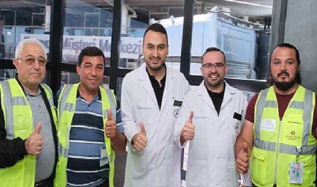 Mercedes-Benz Türk’ün Sağlık Bakım Tırı şoförleri kendi evinde ağırladı