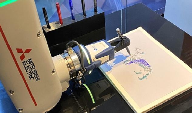 Mitsubishi Electric kolaboratif robotu Melfa Assista Win Eurasia Fuarı’nda ilk defa resim çizecek