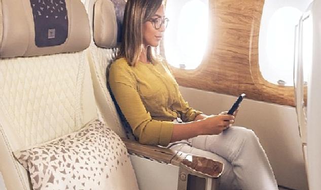Tüm Emirates yolcuları artık uçuşları sırasında ücretsiz Wi-Fi bağlantısından yararlanabiliyorlar