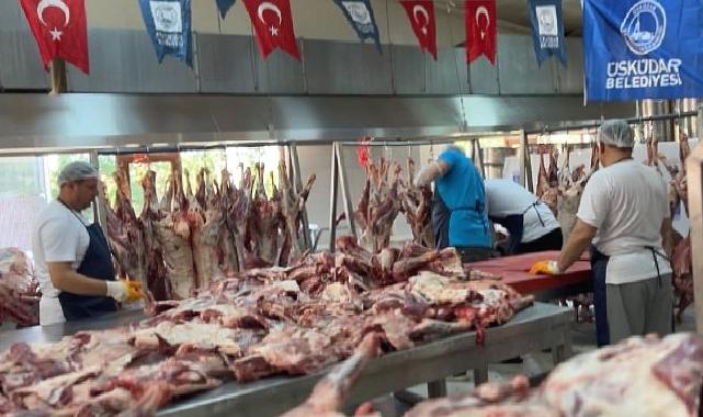 Üsküdar’da 10 binden fazla aileye 50 ton kurban eti dağıtıldı