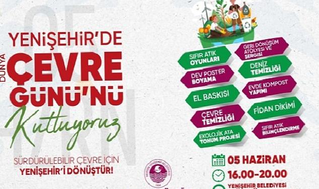 Yenişehir Belediyesi, Dünya Çevre Günü etkinlikleriyle farkındalık yaratacak