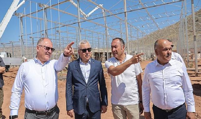 100 Kişinin istihdam edileceği cam sera projesinde sona geliniyor 