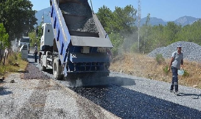 Alanya Beldibi yolunda asfalt çalışmaları başladı