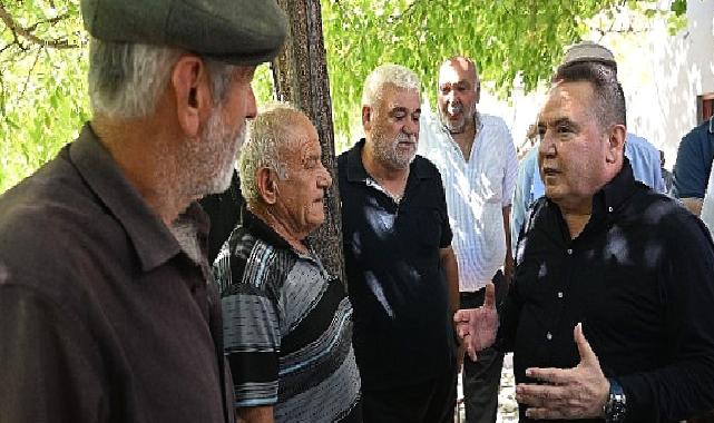 Başkan Böcek biçerdöverle buğday hasadı yaptı