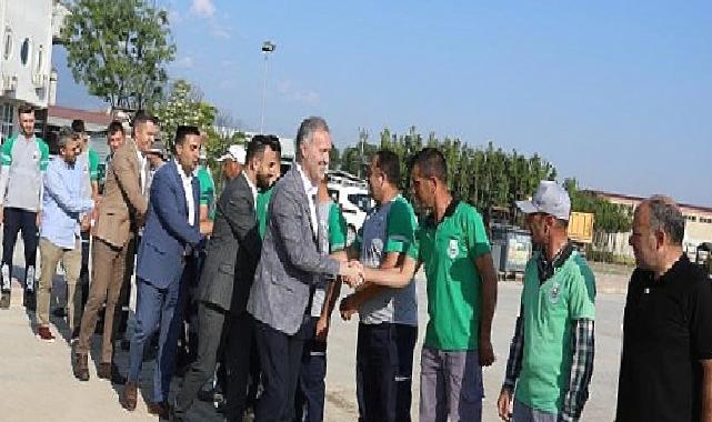 Başkan Taban Mesaiye Personelin Bayramını Kutlayarak Başladı
