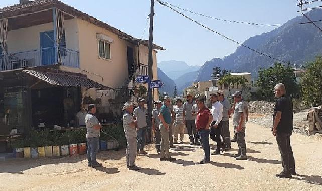 Başkan Topaloğlu Kuzdere’de devam eden çalışmaları inceledi