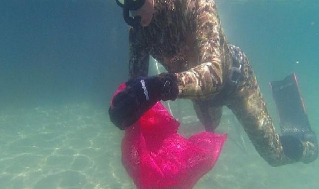 Bodrum Belediyesi’nden deniz dibi temizliği 