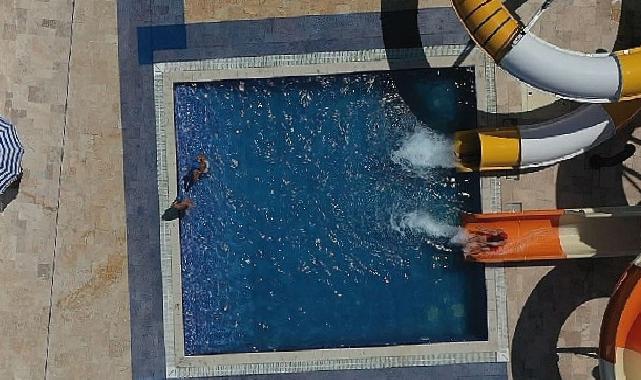 Çift kaydıraklı Aquapark hizmete girdi
