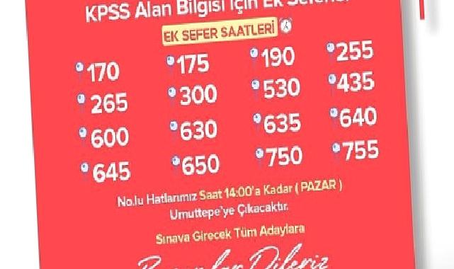 KPSS için Büyükşehir’den ek sefer
