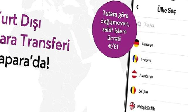 Papara’dan sadece 1 Euro’ya yurt dışı para transferi