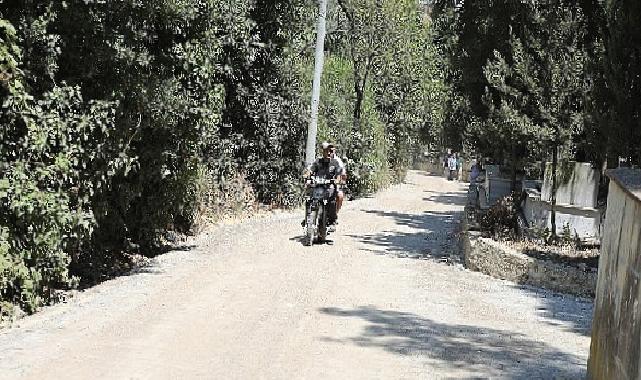 Tirilye mazarlık yolu çalışmaları tamamlandı 