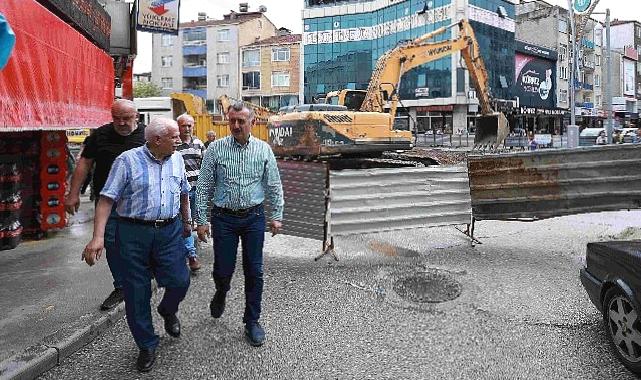 Yoğun yağışları sahada karşılayan Başkan Büyükakın, “Teyakkuz halindeyiz”