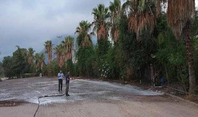 Antalya Büyükşehir ekipleri karavan park tahliyesini tamamladı