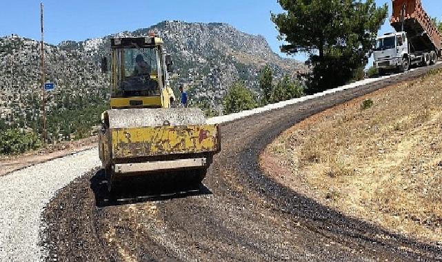 Antalya Büyükşehir kırsalda asfalt seferberliğini sürdürüyor