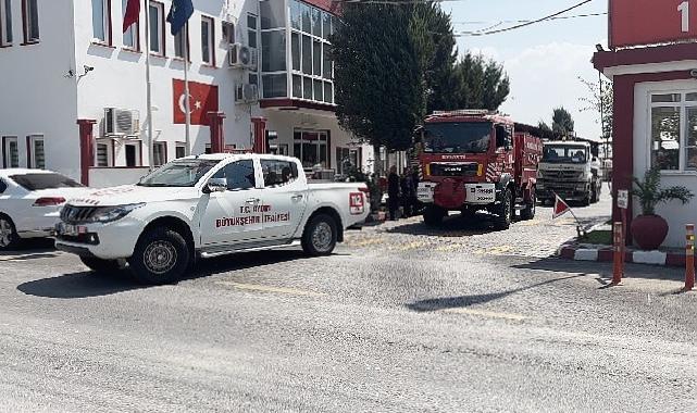 Aydın Büyükşehir Belediyesi İtfaiyesi Çanakkale yangınına müdahale için yola çıktı