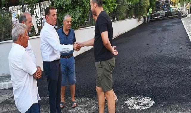 Başkan Özyiğit, yol yapım çalışmalarını yerinde inceledi