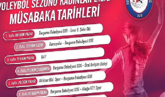 Bergama Belediyesi Voleybol Takımı Maç Takvimi belli oldu