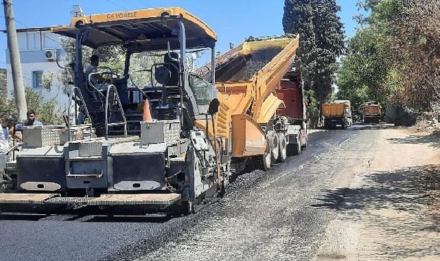 Bodrum Turgutreis’te Sıcak Asfalt Çalışması Başladı