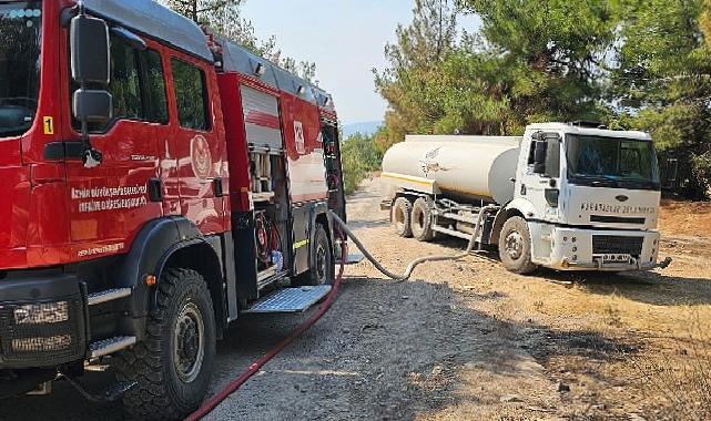 Çanakkale’deki yangına İzmir’den destek