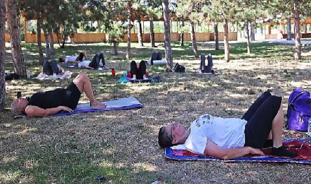 Çankayalılar açık havada sporla zinde kalıyor