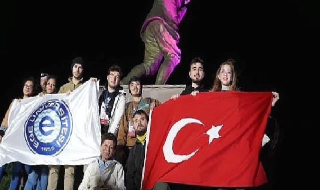 Ege Üniversitesi, “Kocatepe Zafer Yürüyüşü “ne katıldı