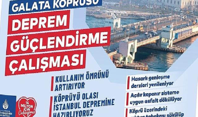 Galata Köprüsü’nde 29 Yıl Sonra Yenileme Çalışması