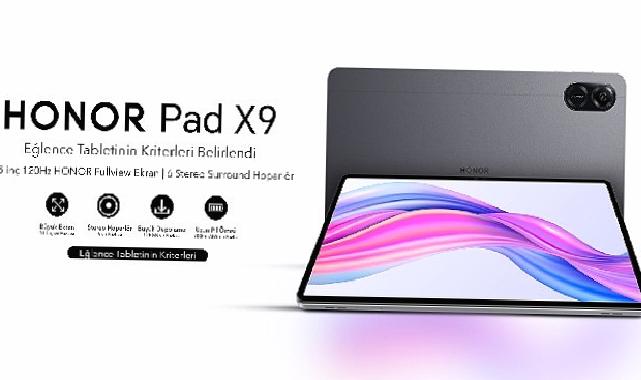 HONOR, Yeni HONOR Pad X9 ile Çok Yönlü Tablet Çıtasını Yükseltiyor