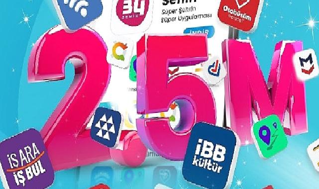 İstanbul Senin uygulaması 2,5 milyonun cebinde!