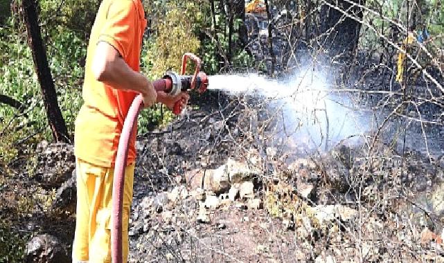 Kemer’de korkutan yangın büyümeden kontrol altına alındı