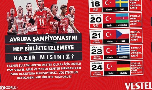 Voleybolda milli heyecan Vestel’le Zorlu Center’da