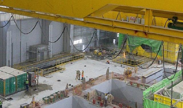 Akkuyu NGS’nin 1’inci Güç Ünitesinde Makine Dairesinde Köprü Vinci Devreye Alındı