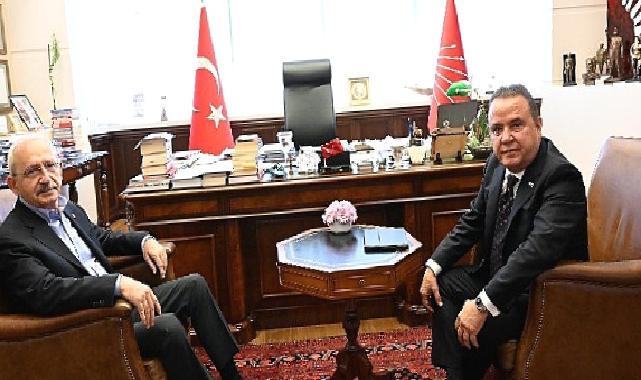 Başkan Böcek CHP Genel Başkanı Kılıçdaroğlu’nu ziyaret etti