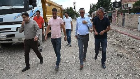 Başkan Topaloğlu, Kuzdere’de altyapı çalışmalarını inceledi