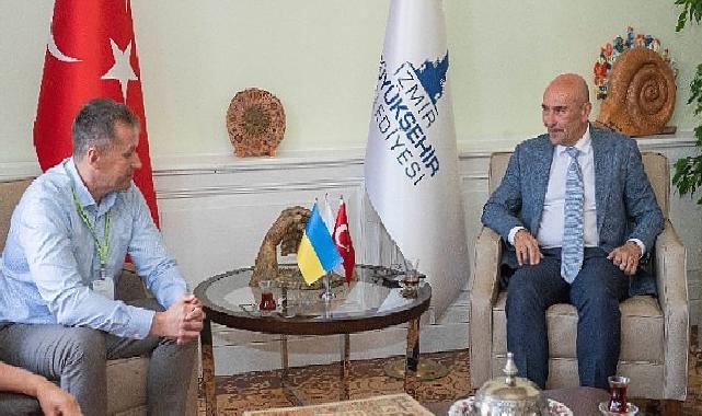 Başkan Tunç Soyer Ukrayna heyetini ağırladı