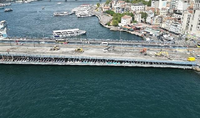 Galata Köprüsü’nde 1. Etap çalışmaları tamamlandı