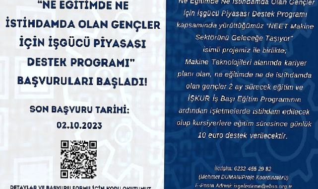 Gençlere günlük 10 Euro harçlık ve makine eğitimi