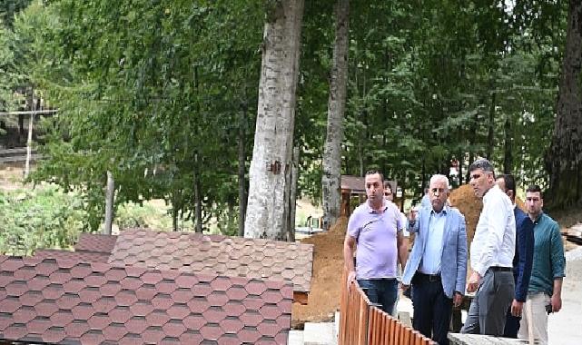 Kartepe Çamçeşme Mesire Alanında son dokunuşlar