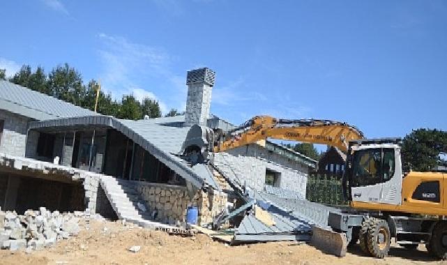Ovanın Ardından Uludağ da Kaçak Yapılardan Temizleniyor