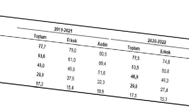 Türkiye’de doğuşta beklenen yaşam süresi 77,5 yıl oldu