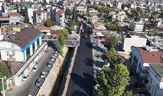 Büyükşehir’den Şelale Caddesi’ne sıcak asfalt çalışması
