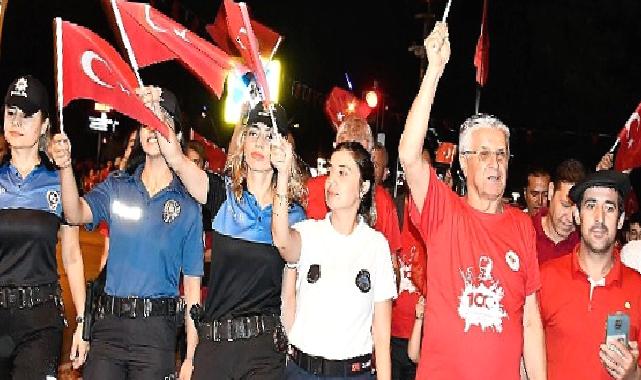 Cumhuriyet’in 100’ncü yılı Kemer’de coşkuyla kutlanıyor