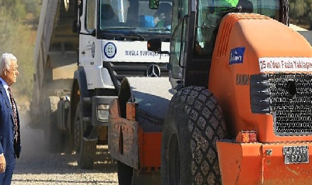 Dalaman Alemdar Caddesine Sıcak Asfalt