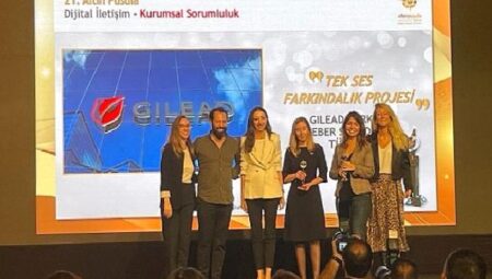 Gilead Türkiye’nin ‘Tek Ses Farkındalık Projesi’ne  TÜHİD’den Altın Pusula Ödülü