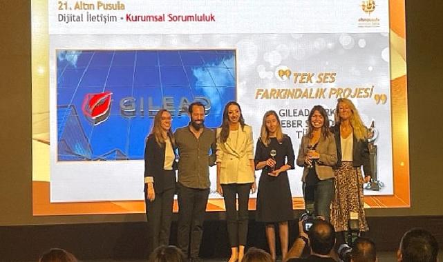 Gilead Türkiye’nin ‘Tek Ses Farkındalık Projesi’ne  TÜHİD’den Altın Pusula Ödülü