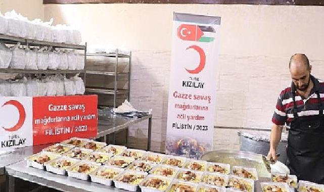 Kızılay’ın Gazze’deki Aşevi Yeniden Yemek Çıkarmaya Başladı