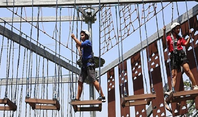Küçükçekmece’deki Macera Parkları Ziyaretçi Akınına Uğradı