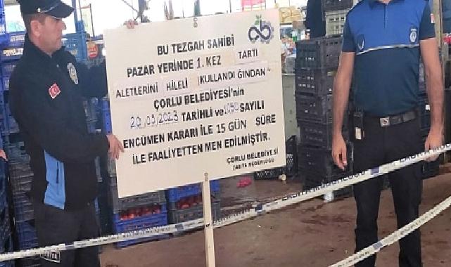 Kurallara Uymayan Pazarcılara Ceza Verildi